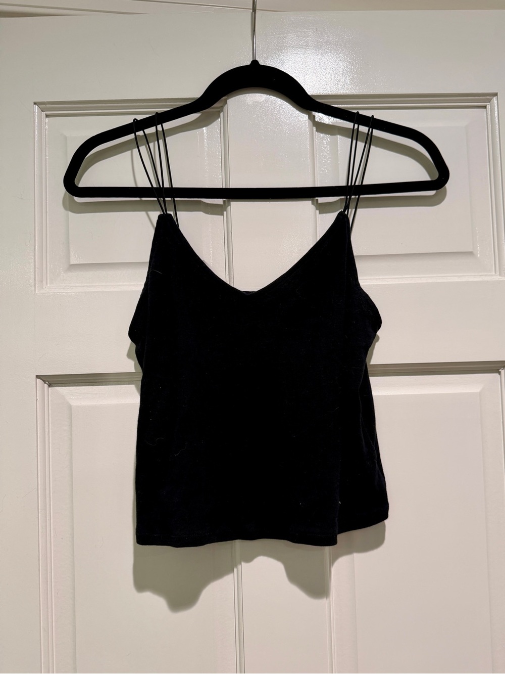 Black Double-Strap Tank Top